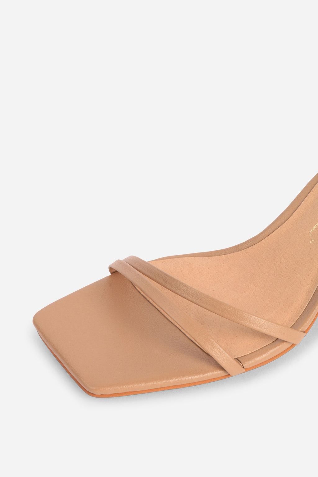 INTENTIONALLY __________. Pretty Please Leather Heel