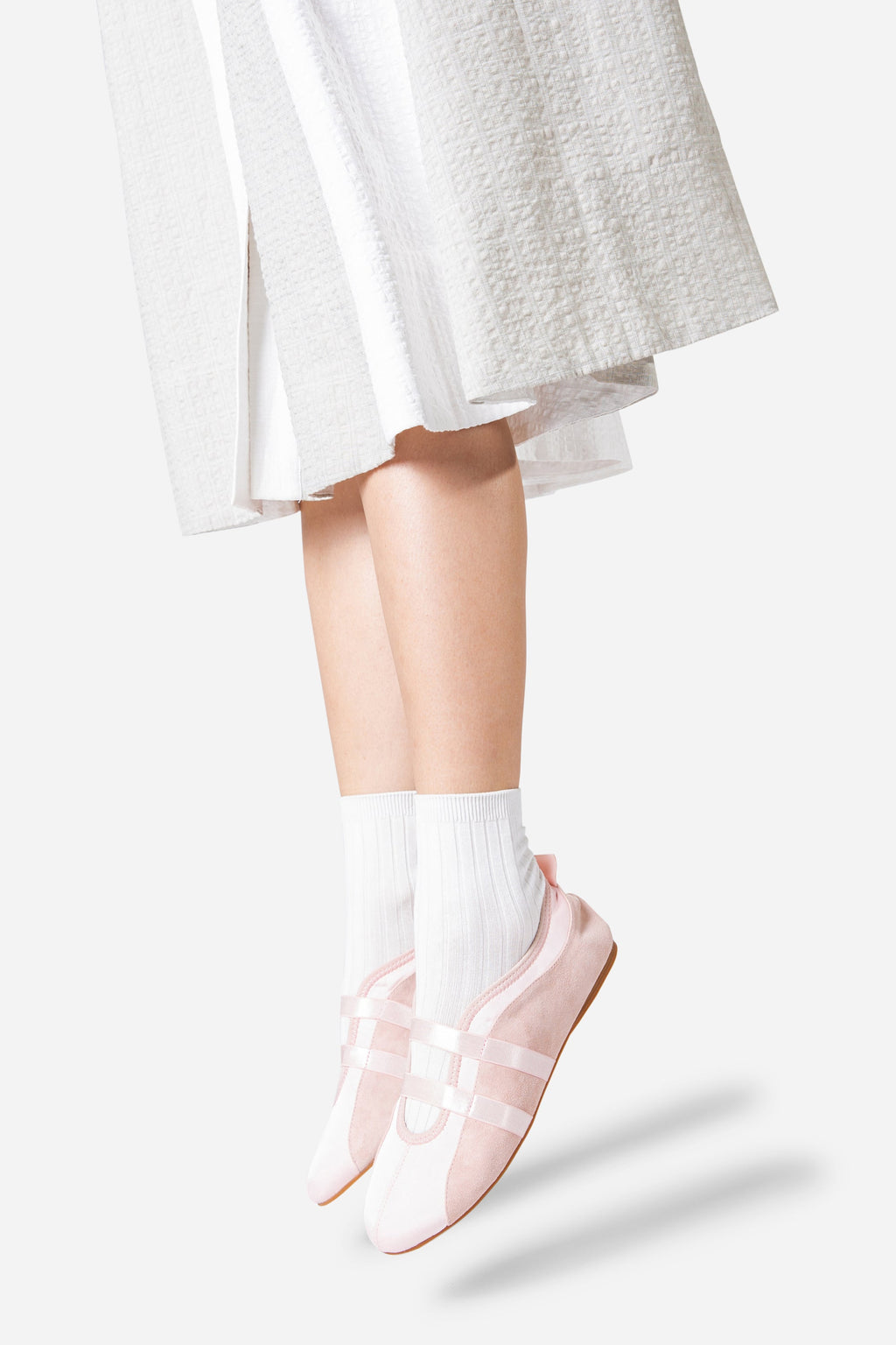 INTENTIONALLY __________. Sporty Suede Slip On Ballet Sneaker