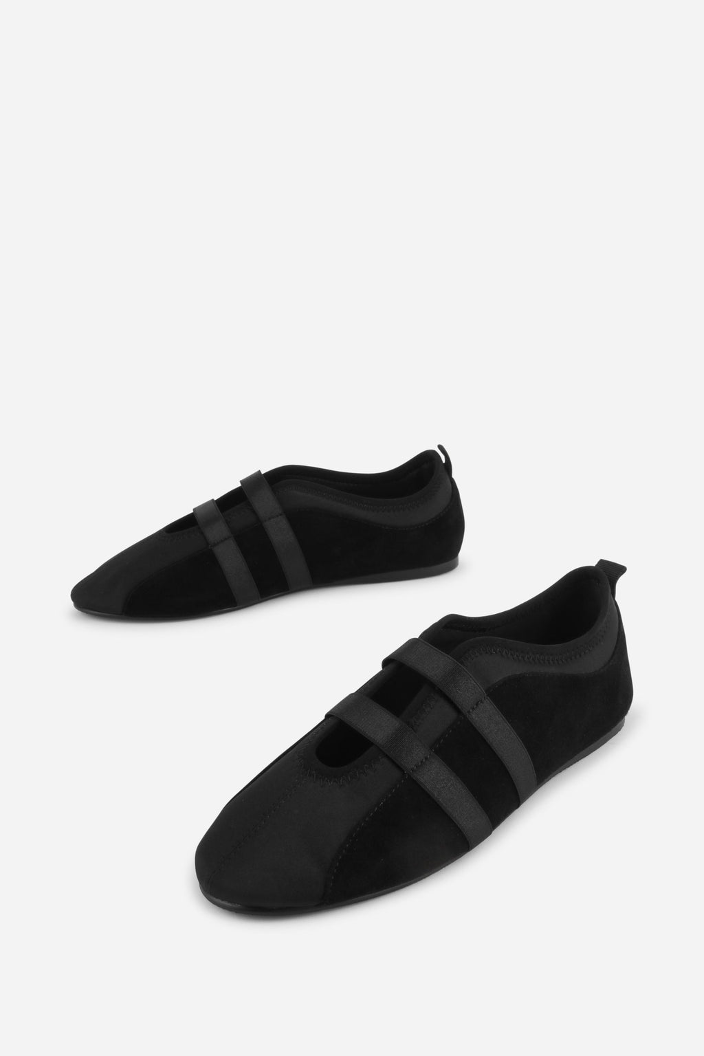 INTENTIONALLY __________. Sporty Suede Slip On Ballet Sneaker