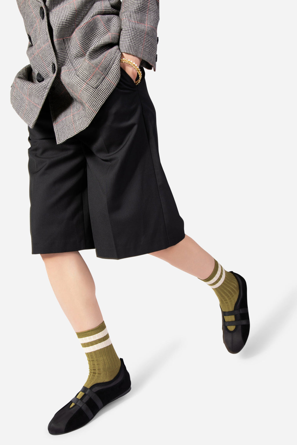 INTENTIONALLY __________. Sporty Suede Slip On Ballet Sneaker