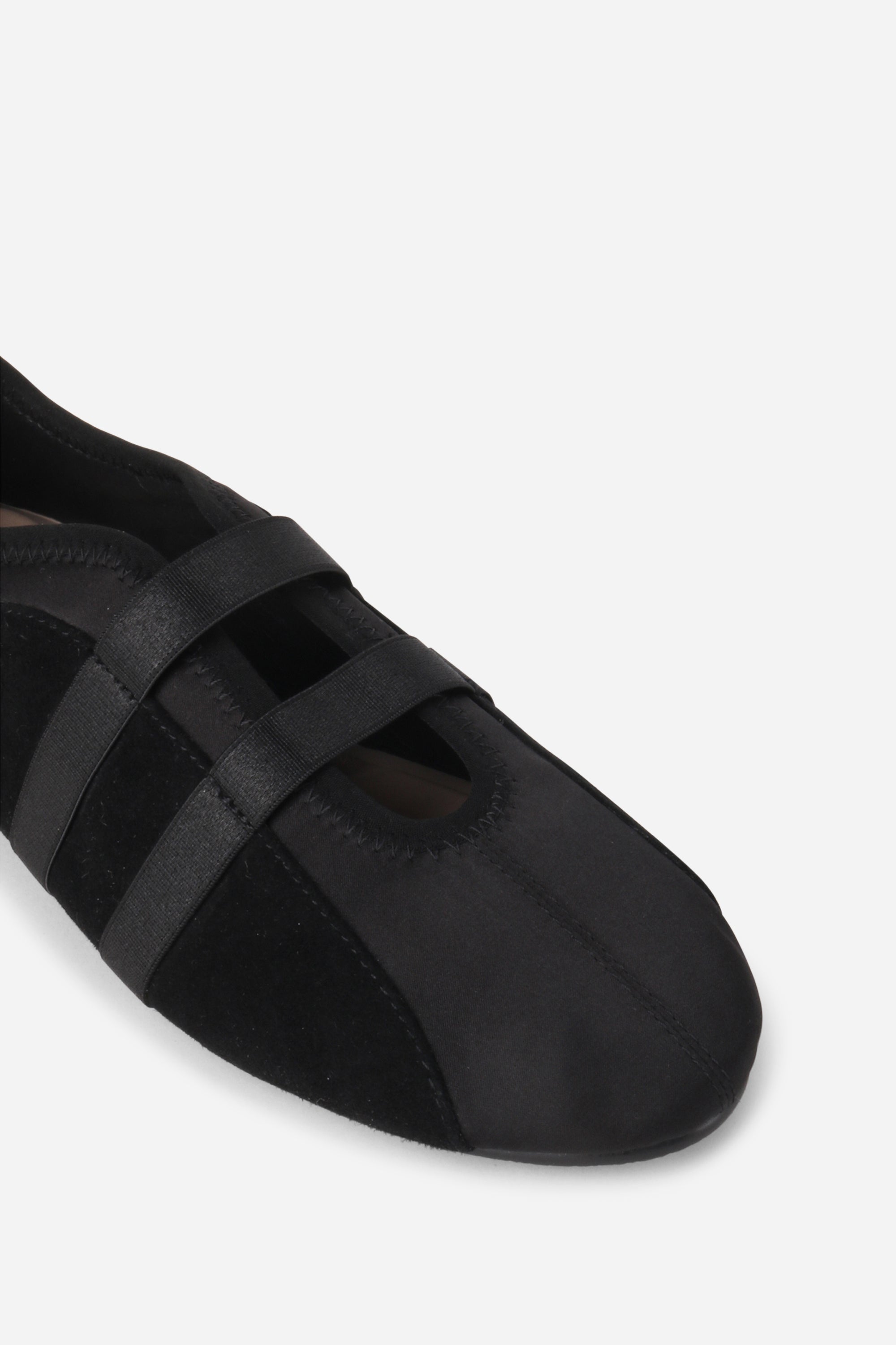 INTENTIONALLY __________. Sporty Suede Slip On Ballet Sneaker