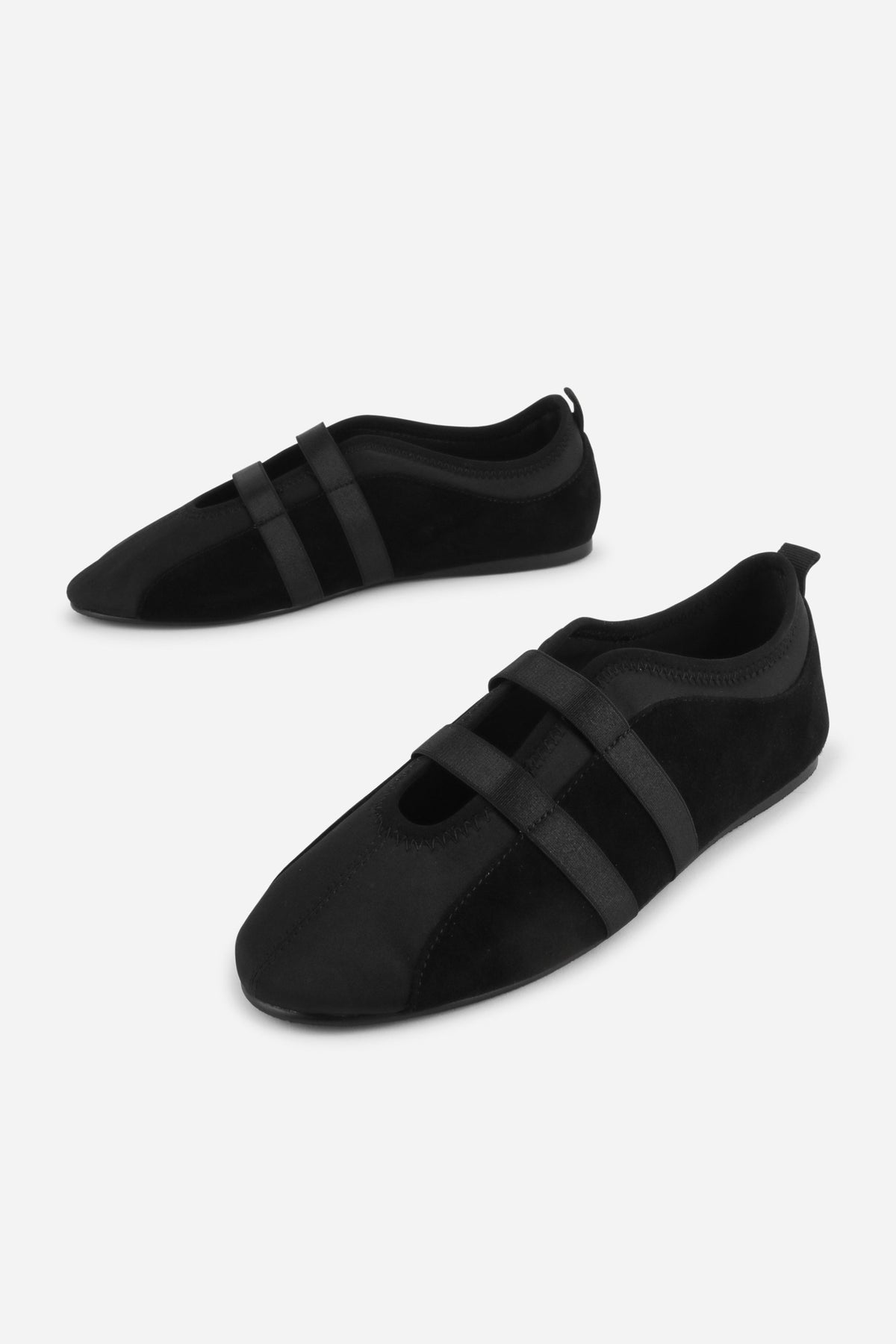 INTENTIONALLY __________. Sporty Suede Slip On Ballet Sneaker
