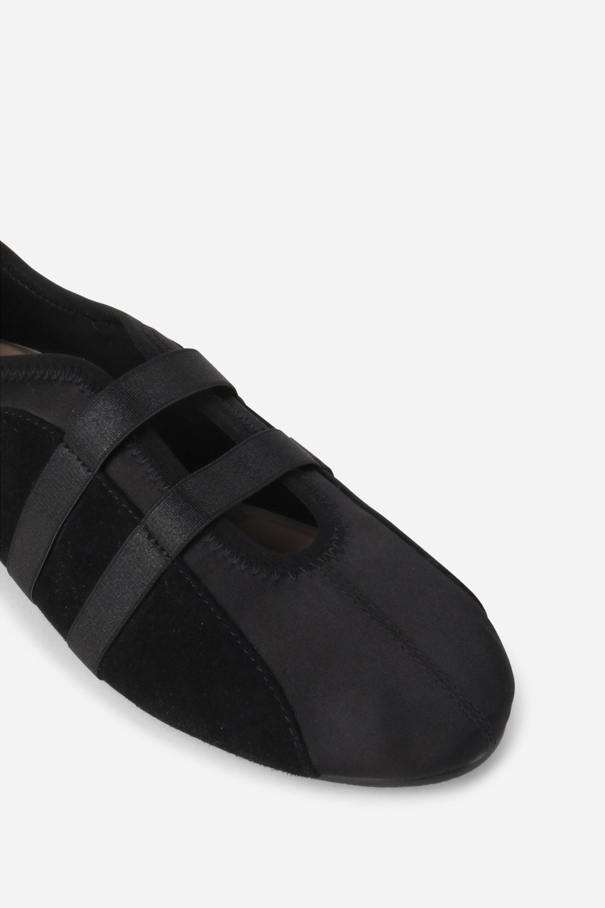 INTENTIONALLY __________. Sporty Suede Slip On Ballet Sneaker