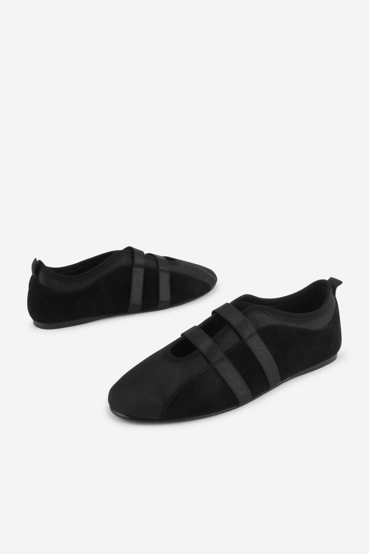 INTENTIONALLY __________. Sporty Suede Slip On Ballet Sneaker