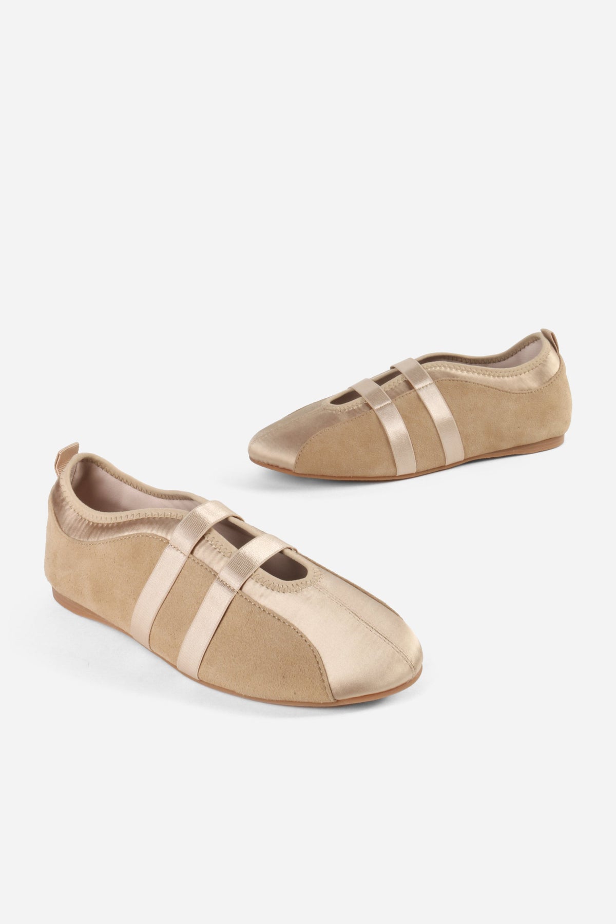 INTENTIONALLY __________. Sporty Suede Slip On Ballet Sneaker