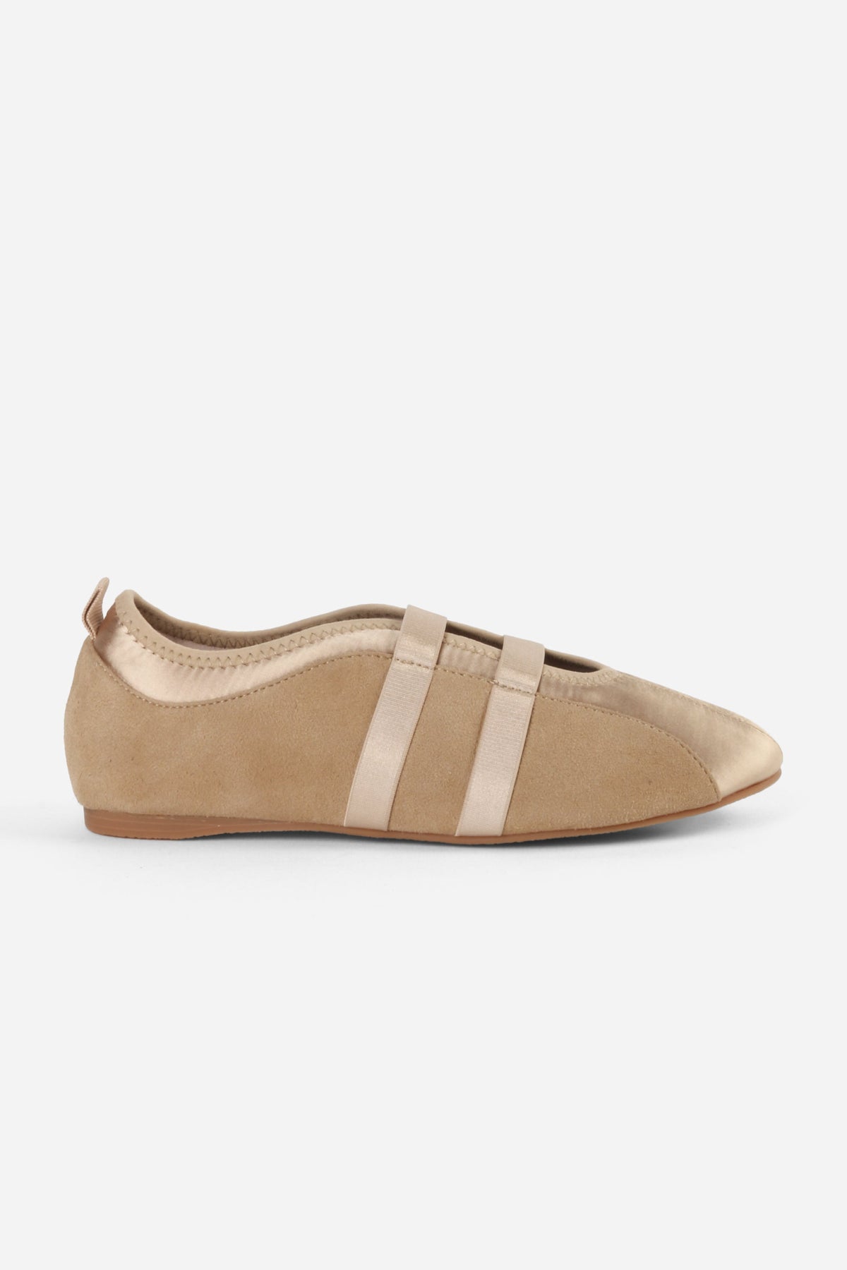 INTENTIONALLY __________. Sporty Suede Slip On Ballet Sneaker