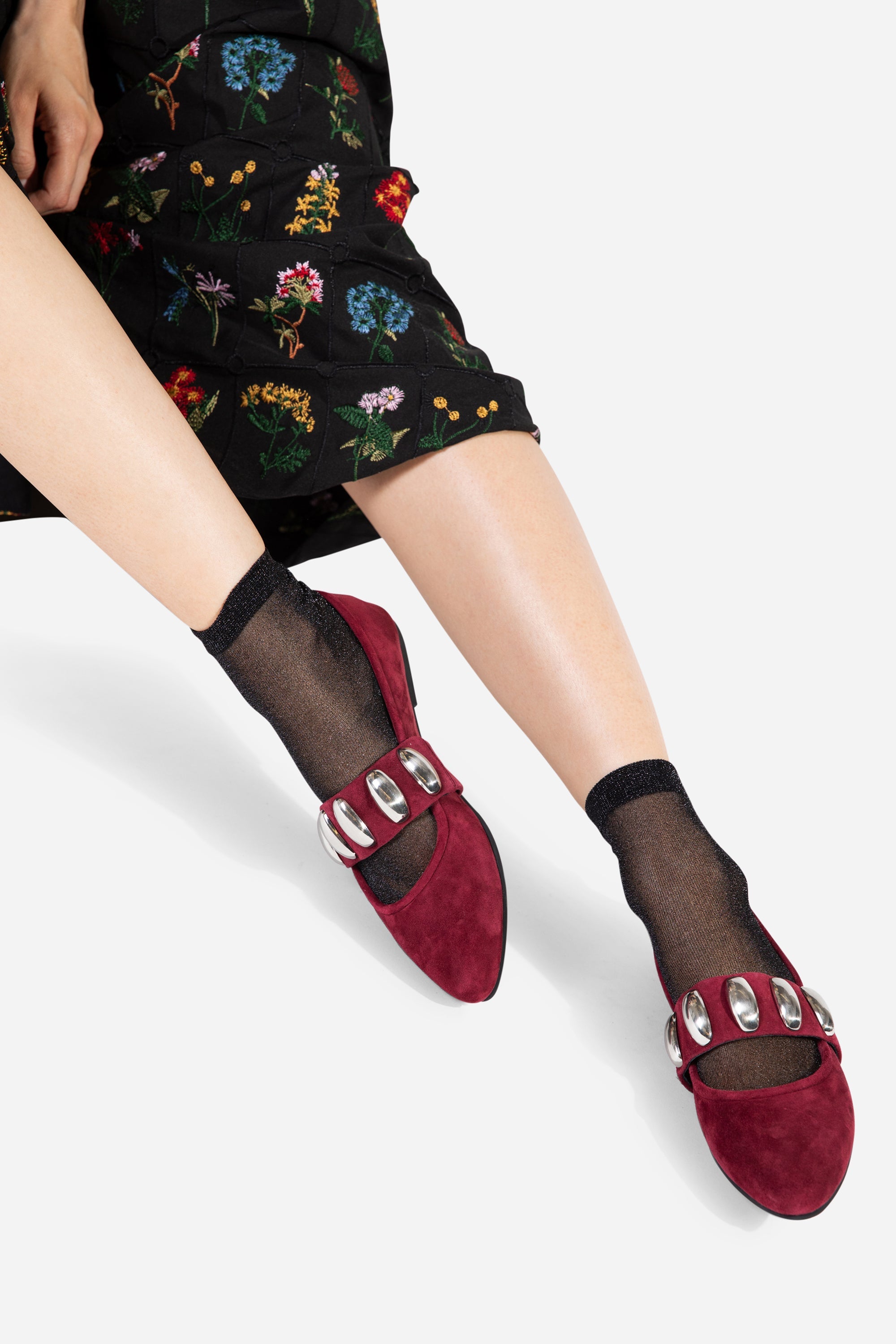 INTENTIONALLY __________. Tone Oversized Stud Mary Jane Flat