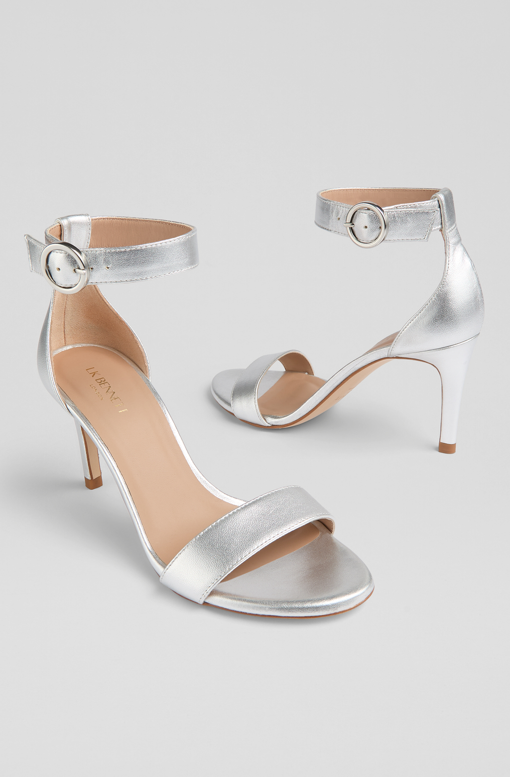 LK Bennett Ivy Formal Sandals - Silver