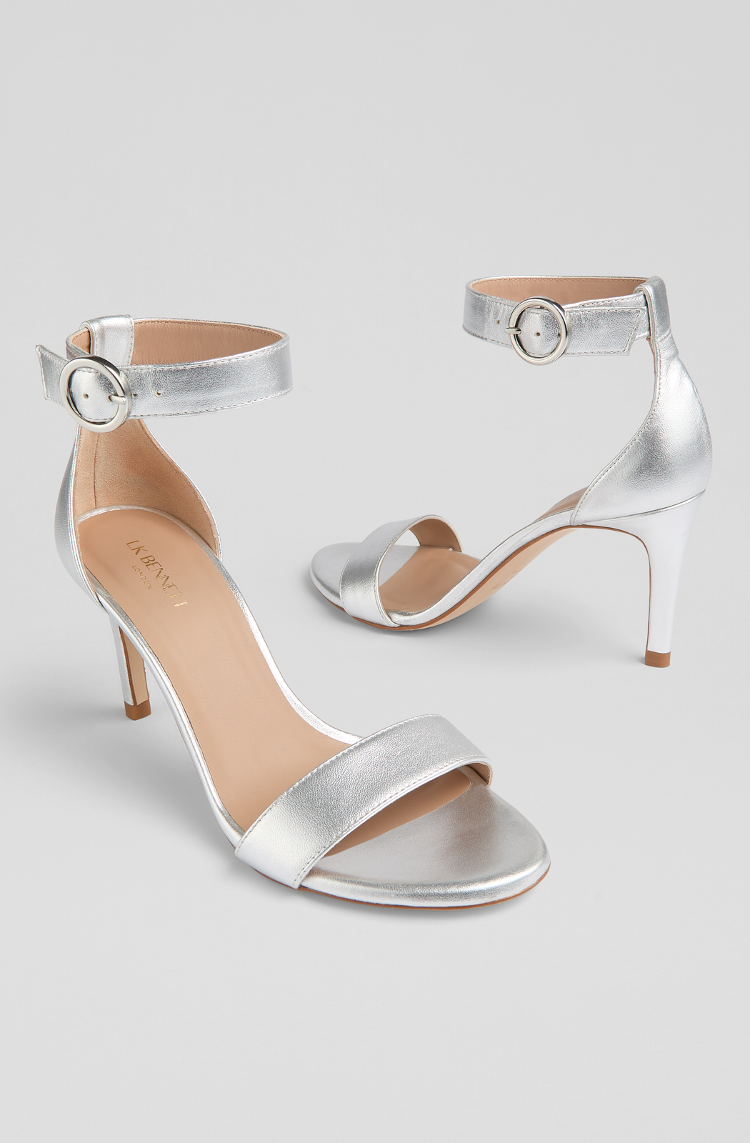 LK Bennett Ivy Formal Sandals - Silver