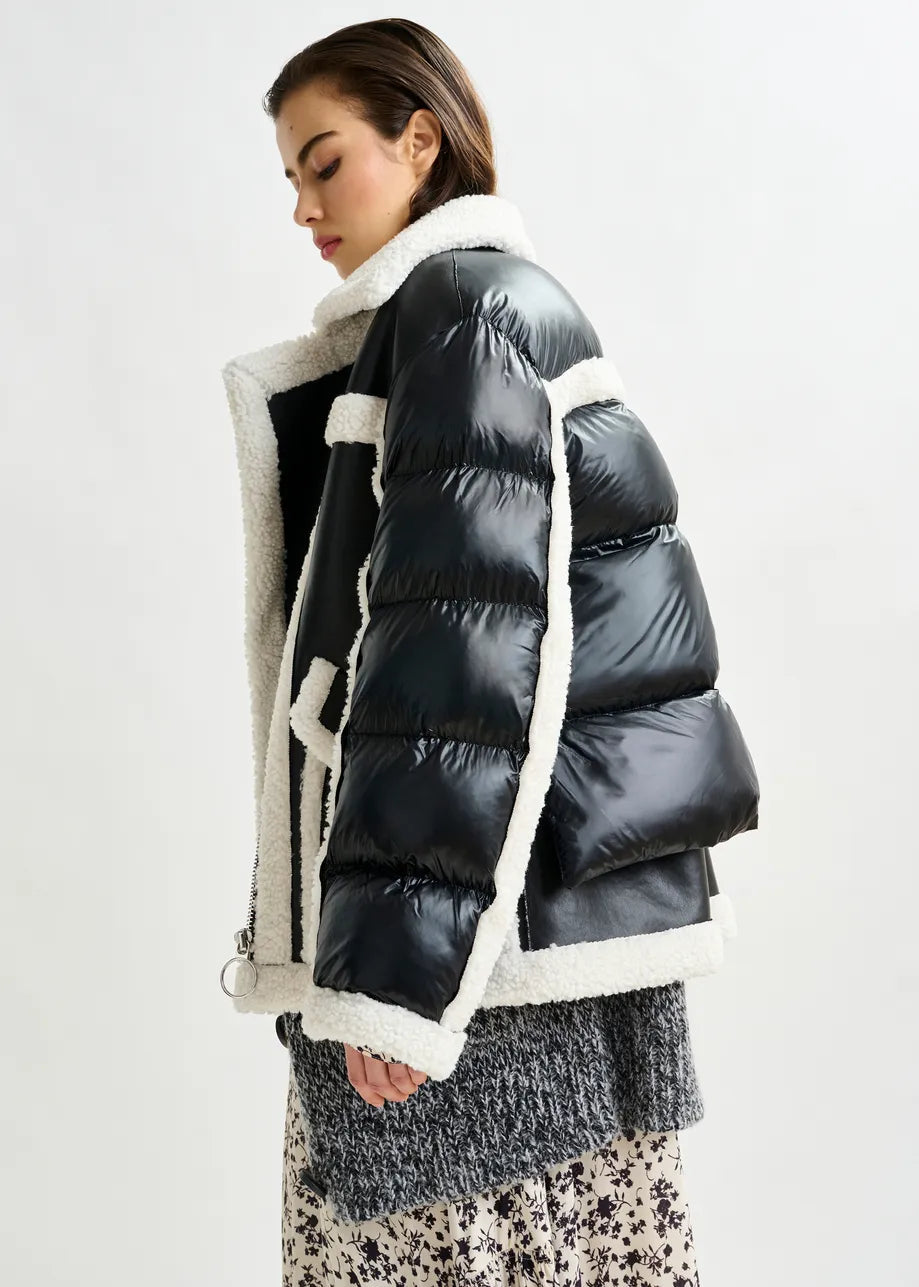 Essentiel Antwerp Ifie Faux Fur Puffer Jacket