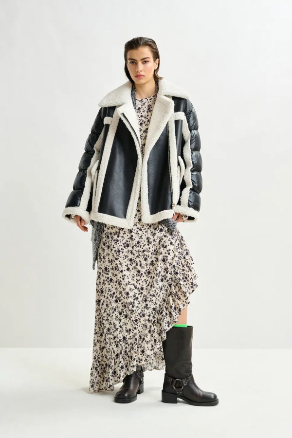 Essentiel Antwerp Ifie Faux Fur Puffer Jacket