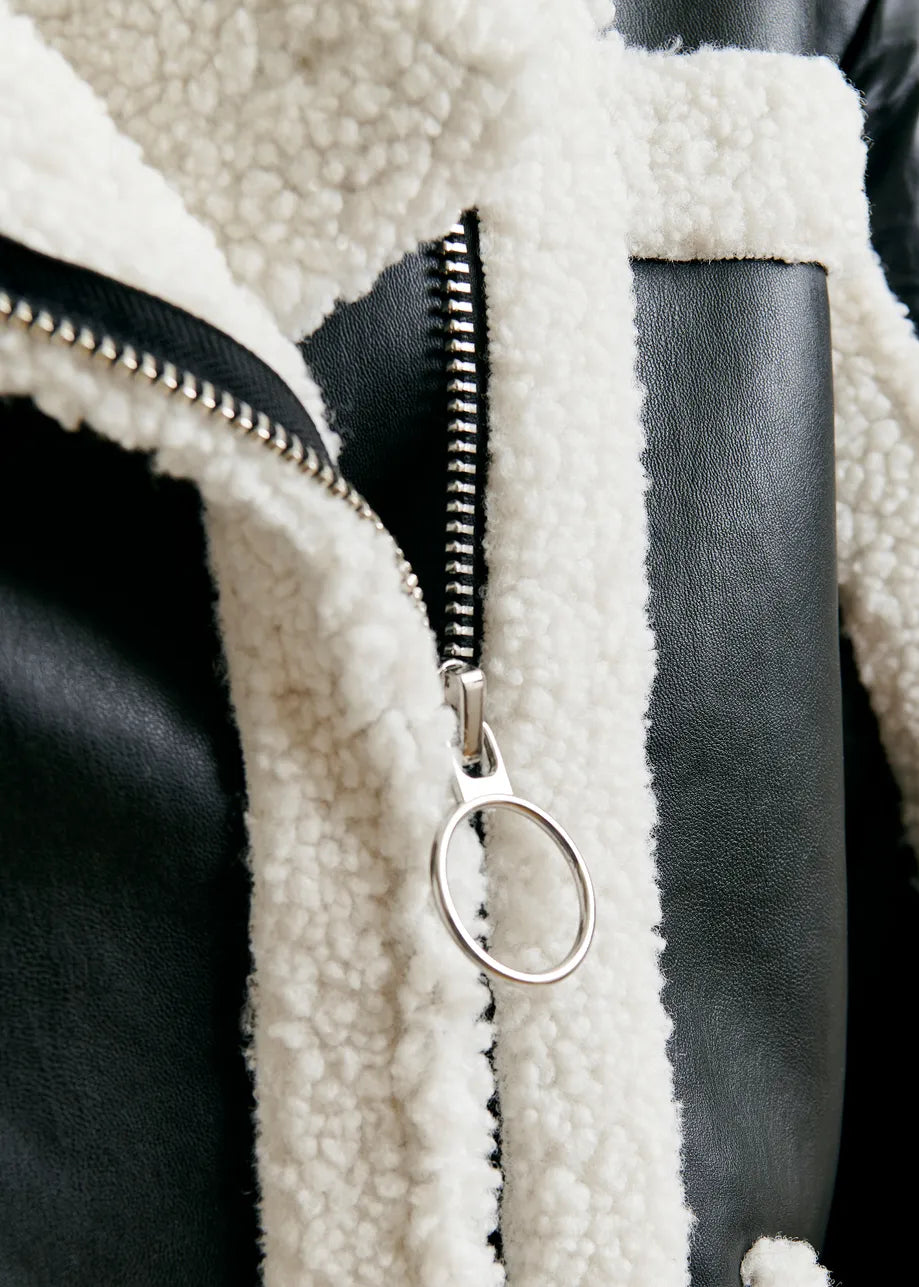 Essentiel Antwerp Ifie Faux Fur Puffer Jacket