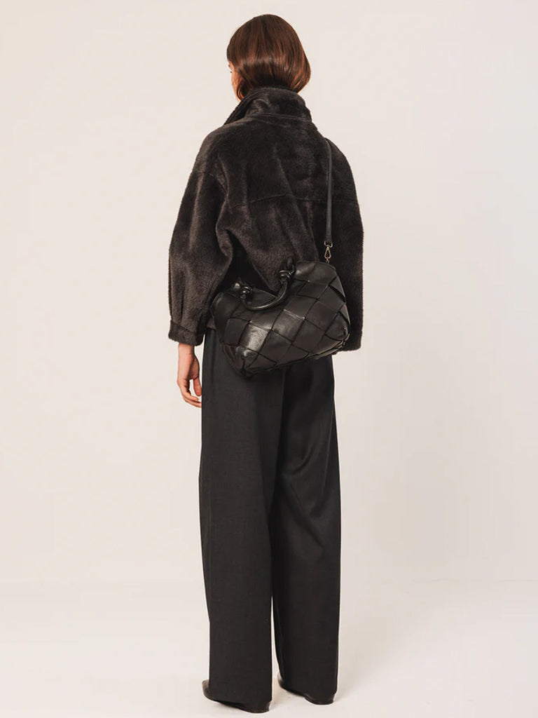 Indi & Cold Faux Fur Jacket - Anthracite