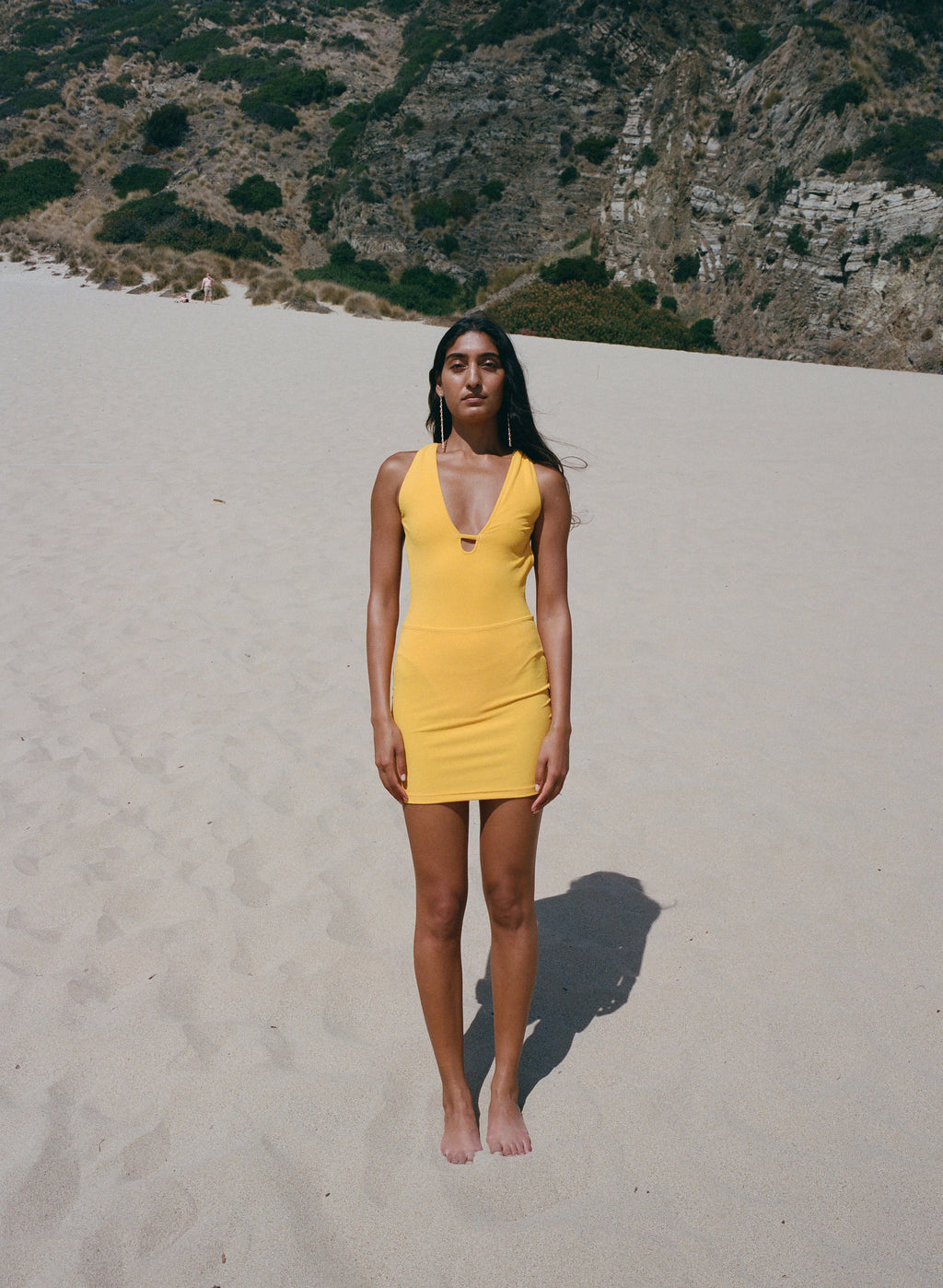 Pari Desai Indra Low Back Halter Swimsuit Yuzu
