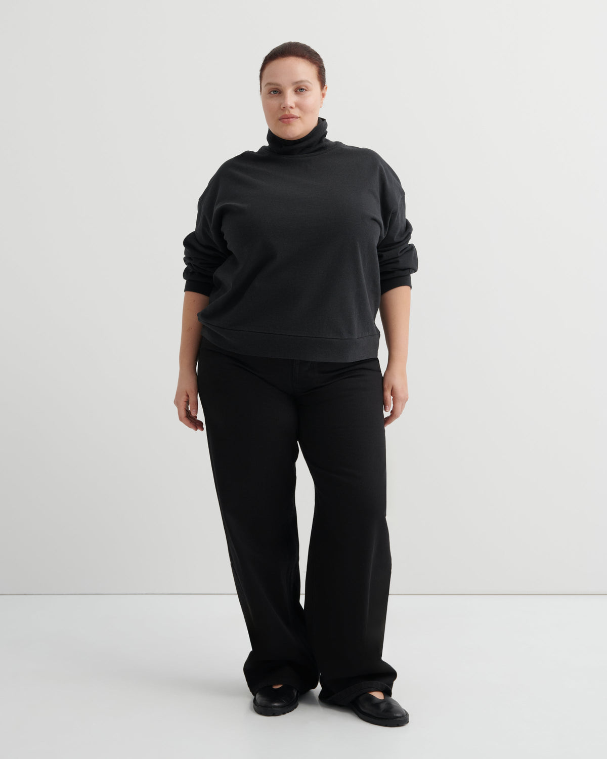 Kowtow Intent Top - Charcoal Marle