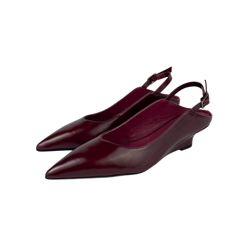 "INTENTIONALLY __________." Lift Micro Wedge Slingback Heel
