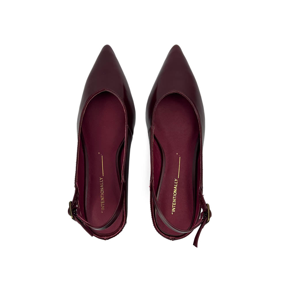 "INTENTIONALLY __________." Lift Micro Wedge Slingback Heel