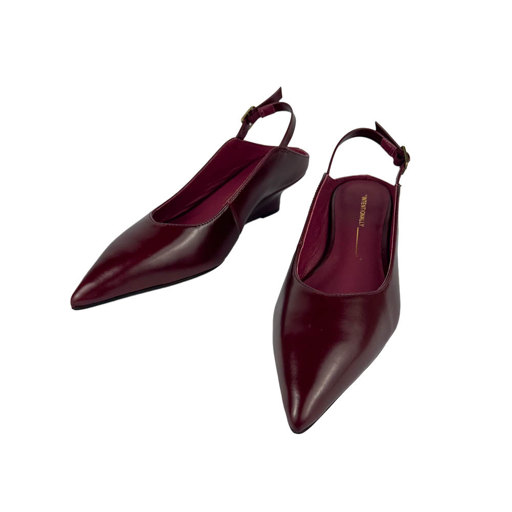 "INTENTIONALLY __________." Lift Micro Wedge Slingback Heel