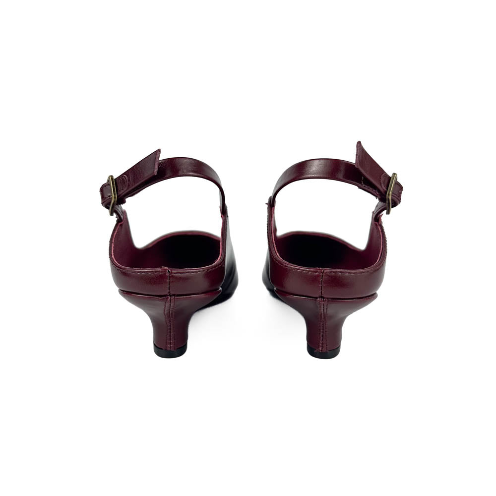 "INTENTIONALLY __________." Lift Micro Wedge Slingback Heel