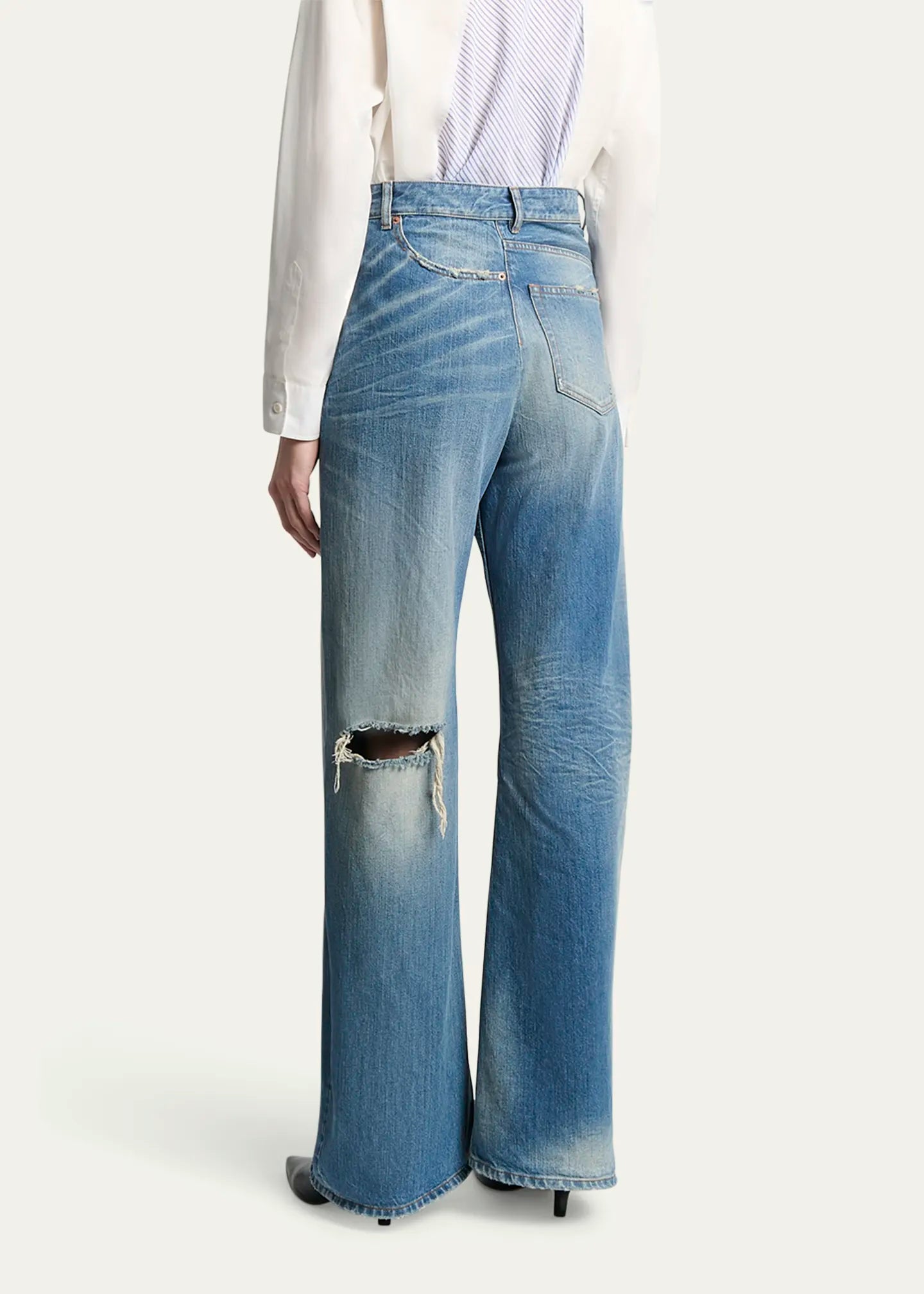 Maison Margiela Inverted Jean in Washed Denim Jeans