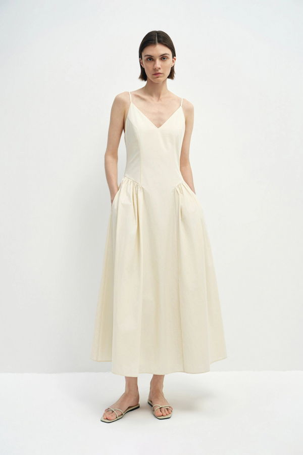 Sophie Rue Isola Dress - Egret