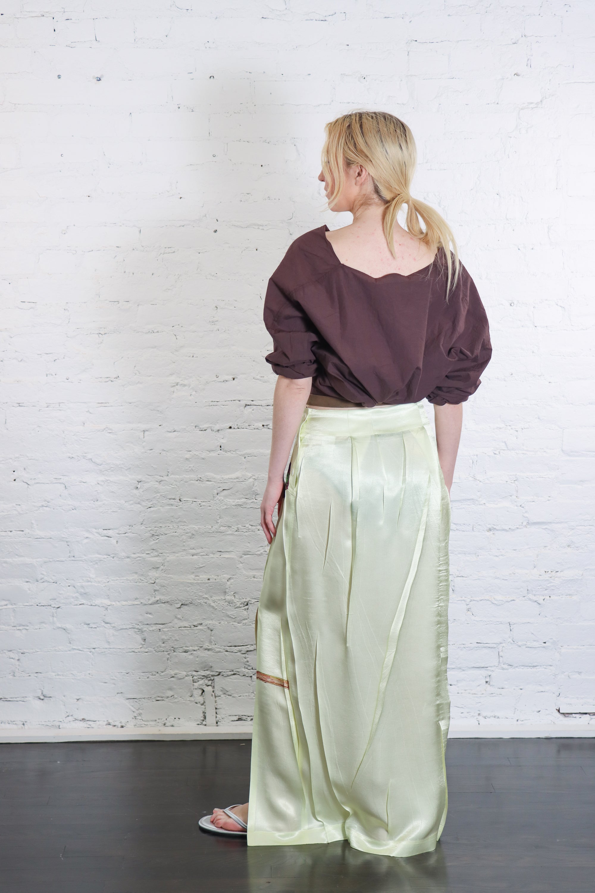 Issey Miyake Pressed Flora Pleats Skirt - Peony