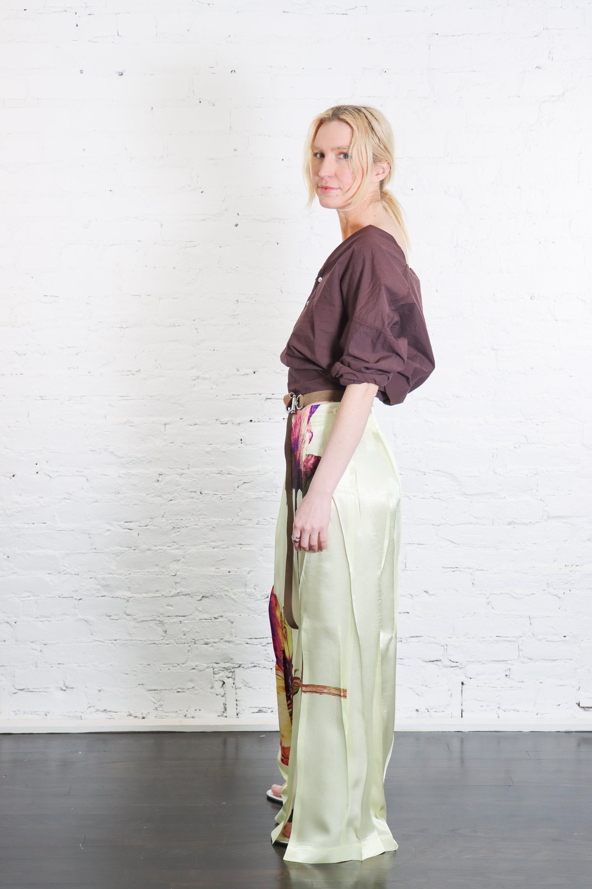 Issey Miyake Pressed Flora Pleats Skirt - Peony