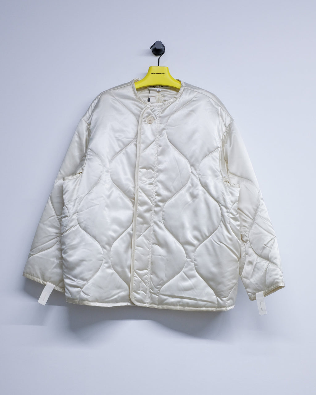 JW ANDERSON Ivory Nylon Oversized Quilted Jacket