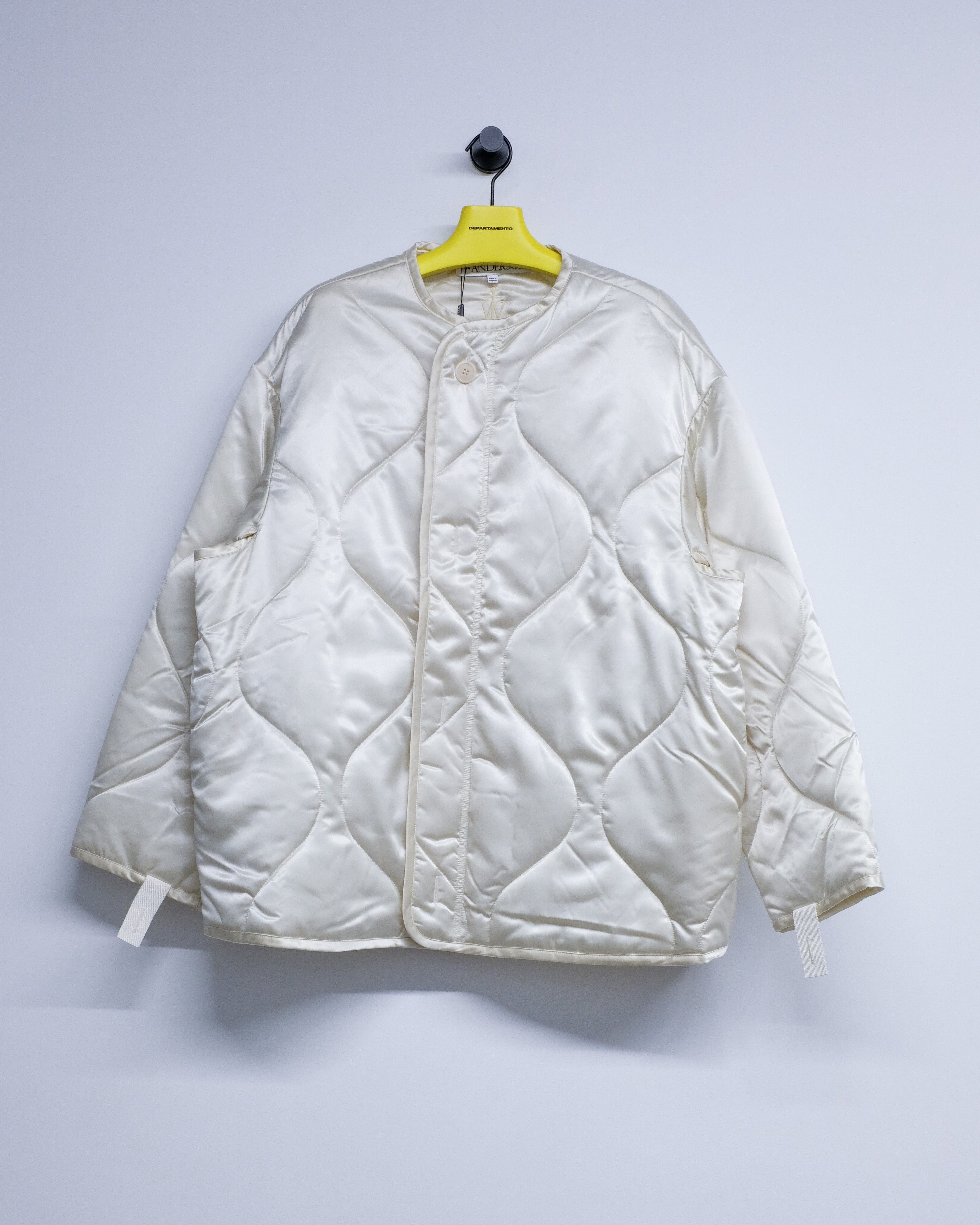 JW ANDERSON Ivory Nylon Oversized Quilted Jacket
