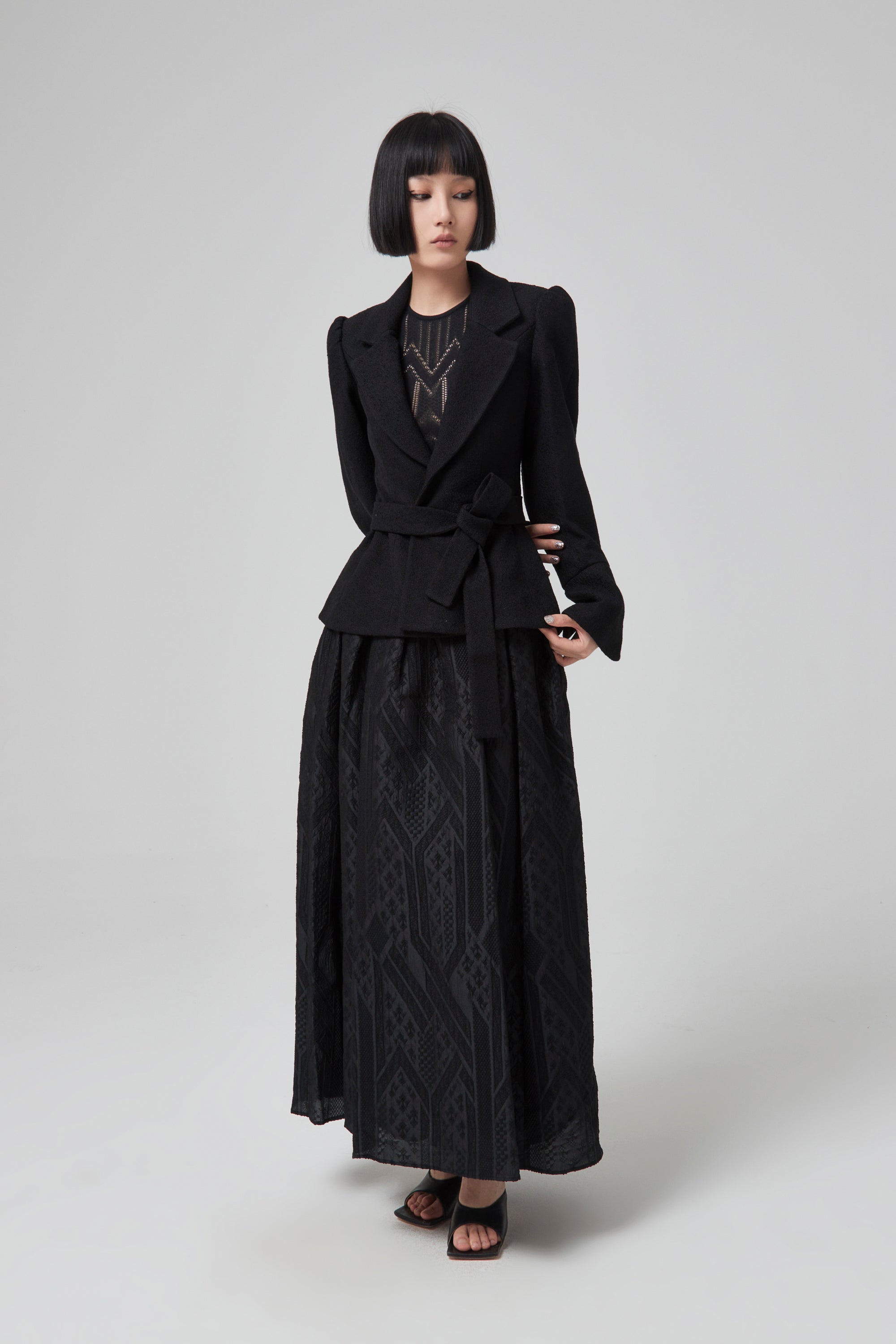 Rochas JACKET - NATURAL/BLACK