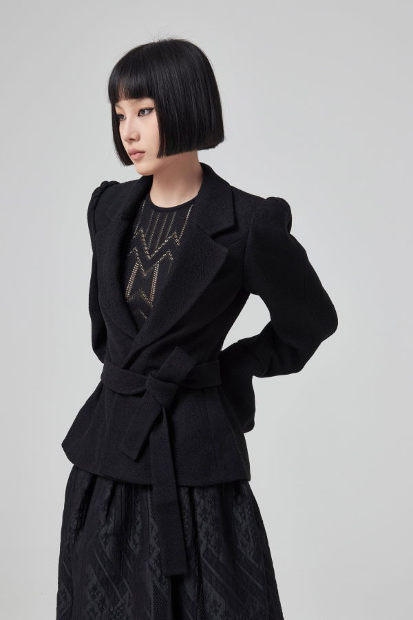 Rochas JACKET - NATURAL/BLACK