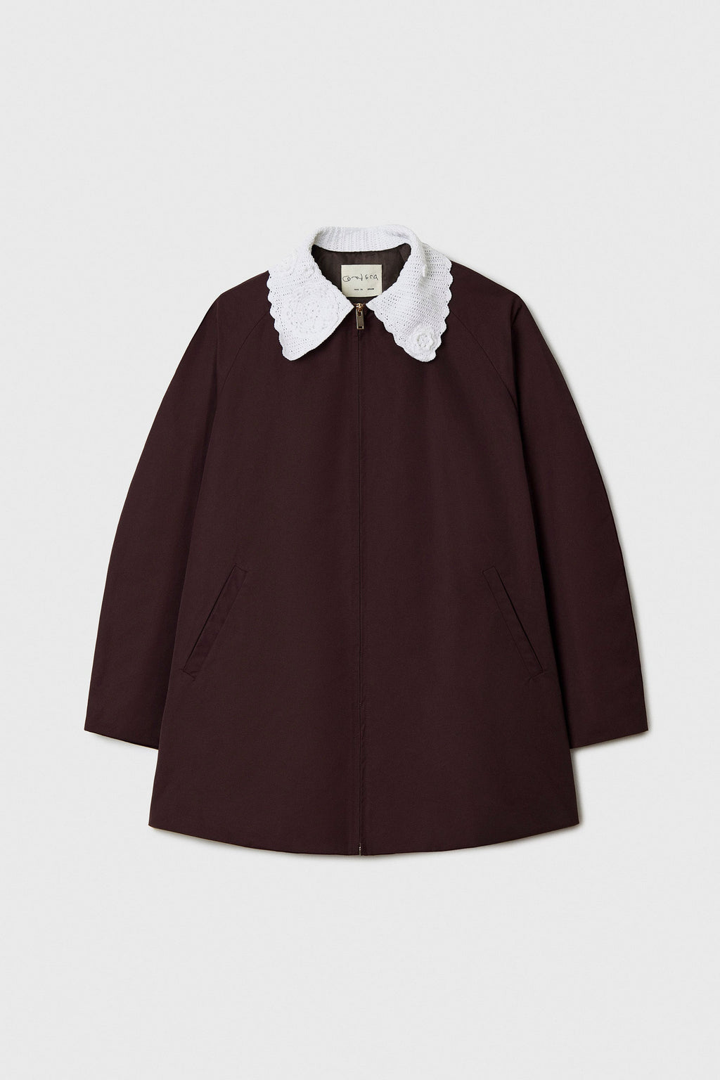 Cordera Crochet Jacket - Burgundy