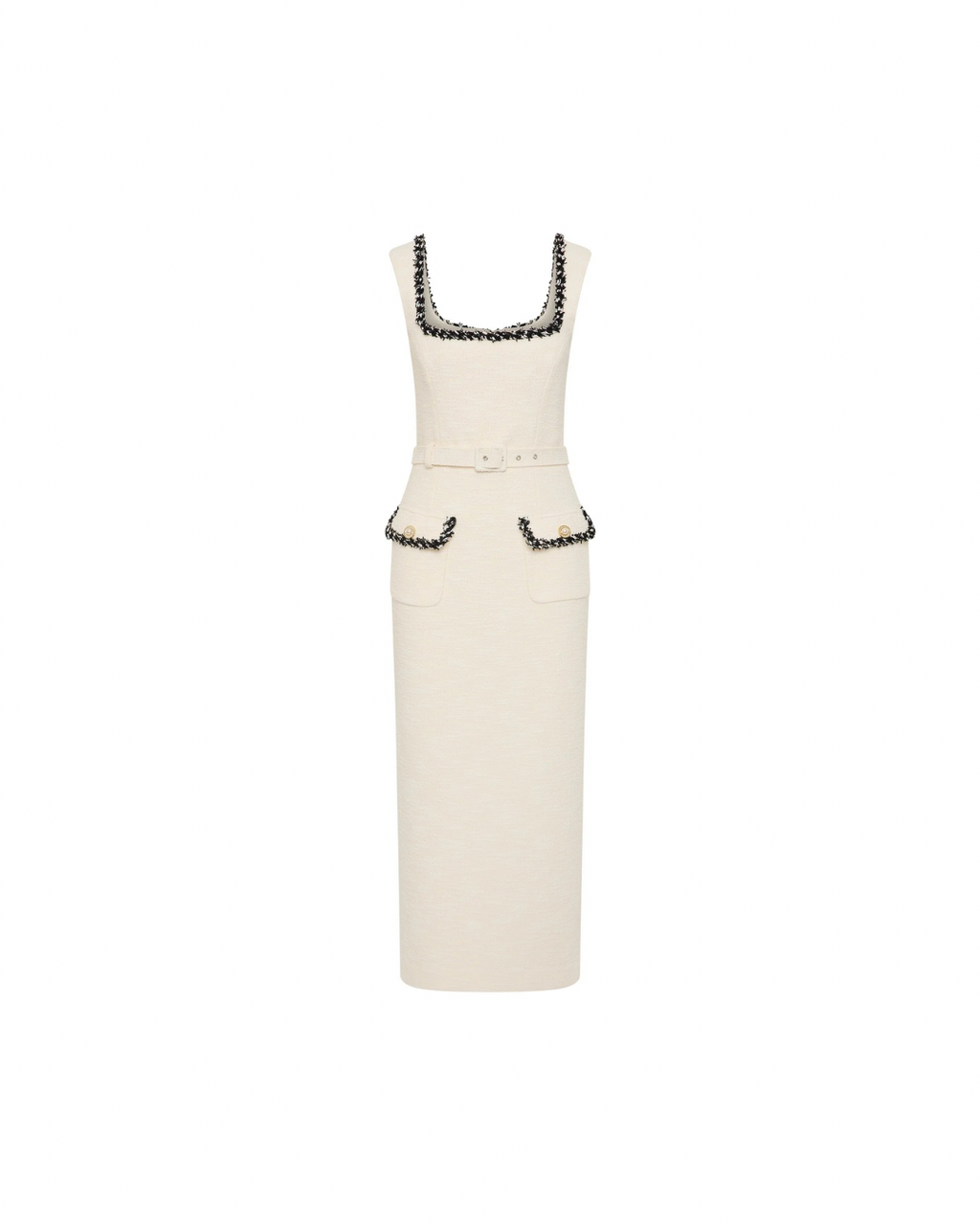REBECCA VALLANCE Jacquie Midi Dress - Cream