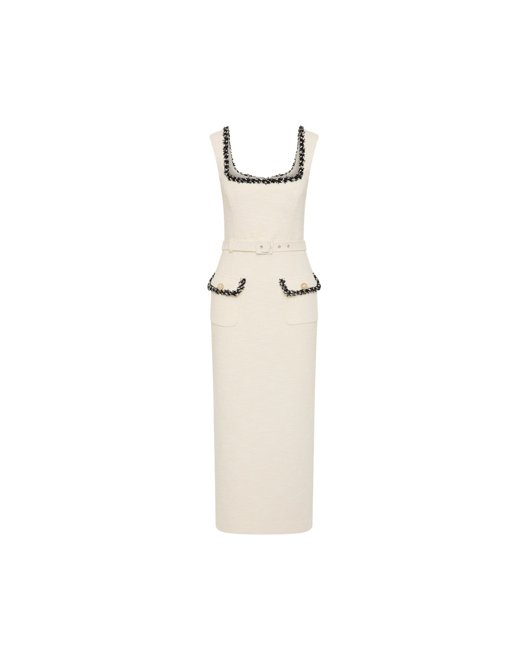 REBECCA VALLANCE Jacquie Midi Dress - Cream