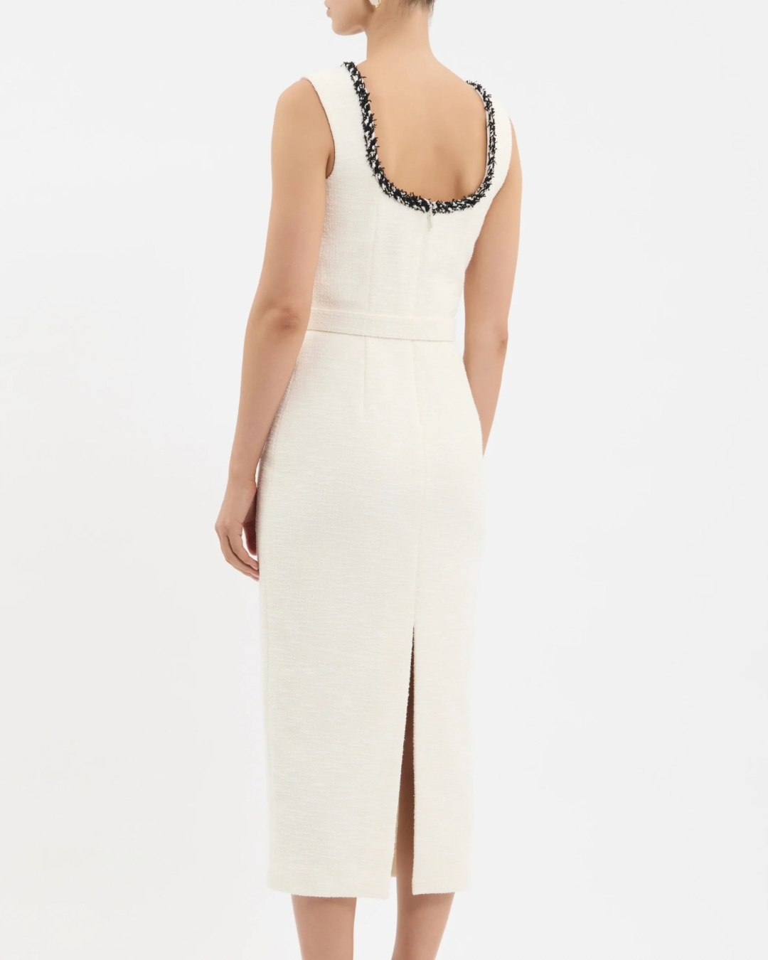 REBECCA VALLANCE Jacquie Midi Dress - Cream