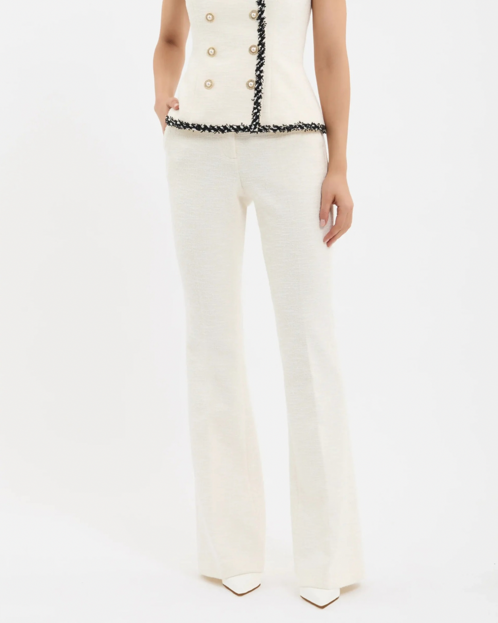 REBECCA VALLANCE Jacquie Pant - Cream