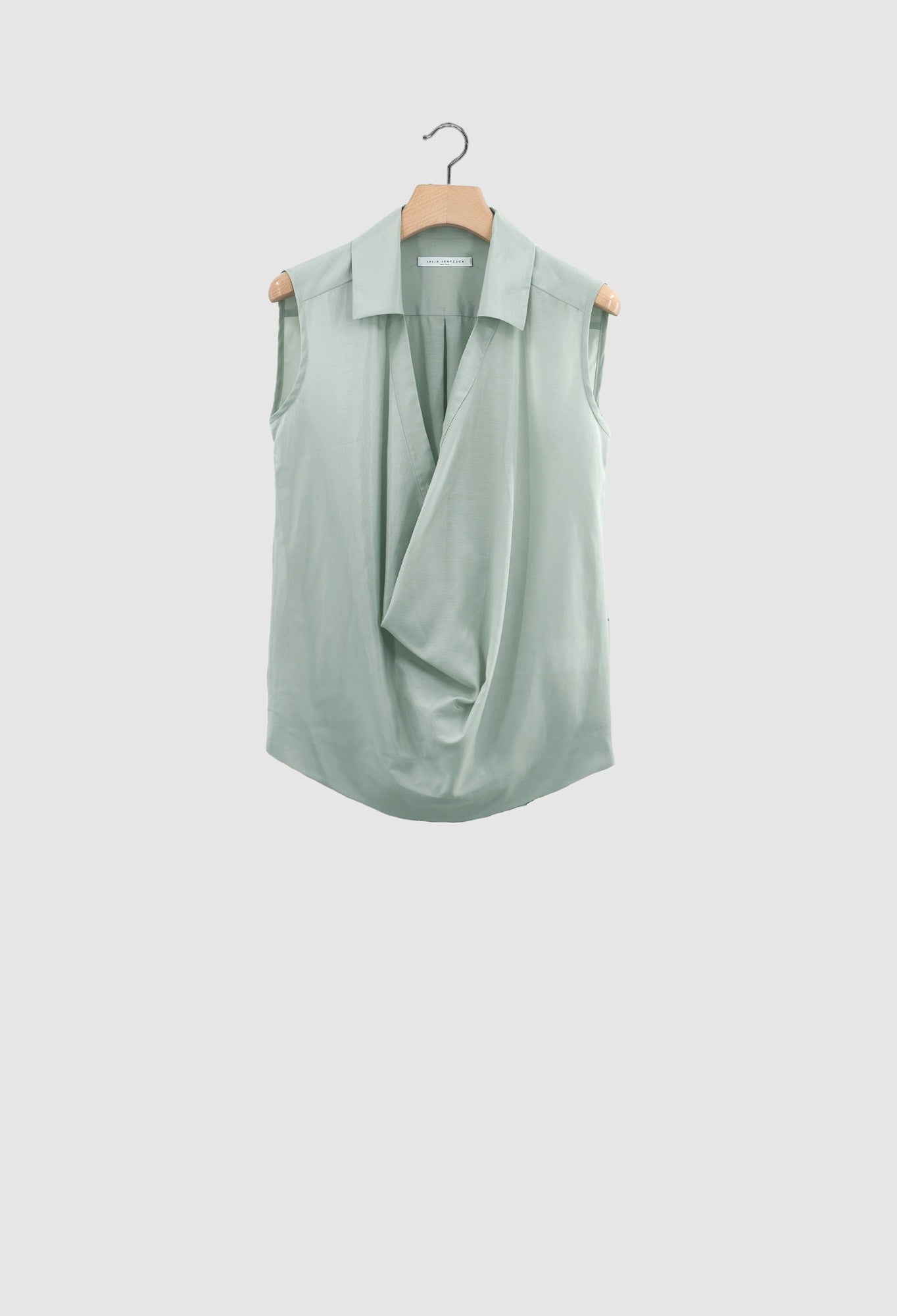 JULIA JENTZSCH  DIMA - Semi Sheer Japanese Cotton Cupro Blend Top in Matcha