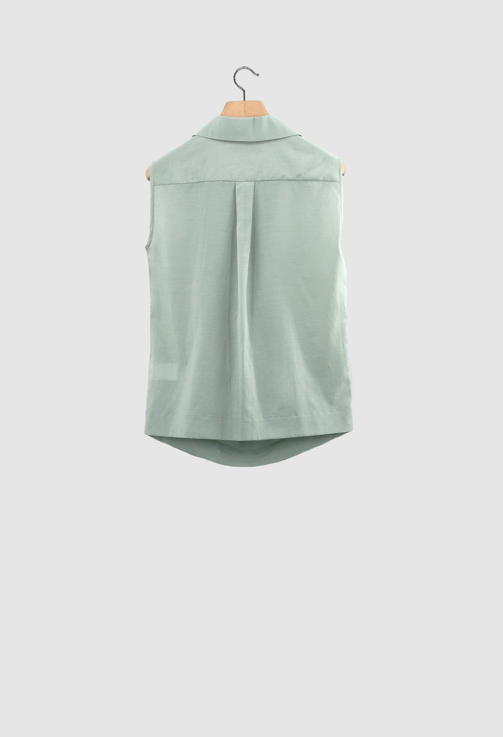 JULIA JENTZSCH  DIMA - Semi Sheer Japanese Cotton Cupro Blend Top in Matcha
