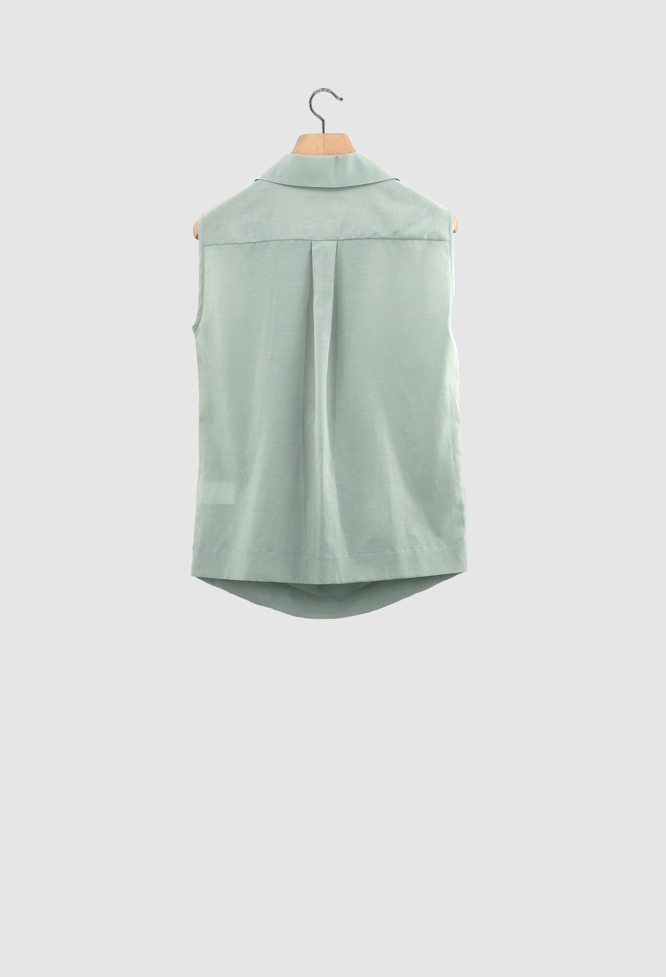 JULIA JENTZSCH  DIMA - Semi Sheer Japanese Cotton Cupro Blend Top in Matcha