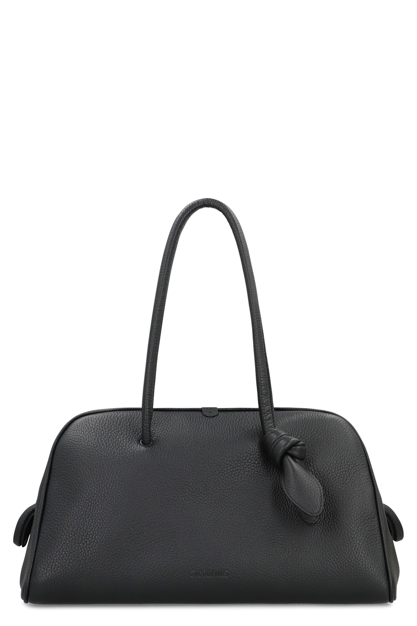 Jacquemus Bowling Bag Leather Tourism - Black