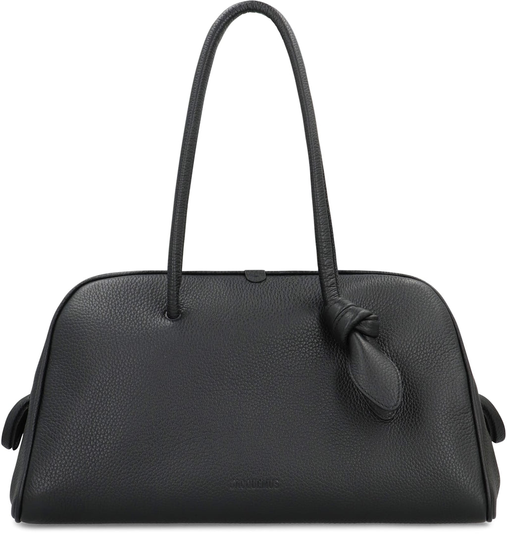 Jacquemus Bowling Bag Leather Tourism - Black