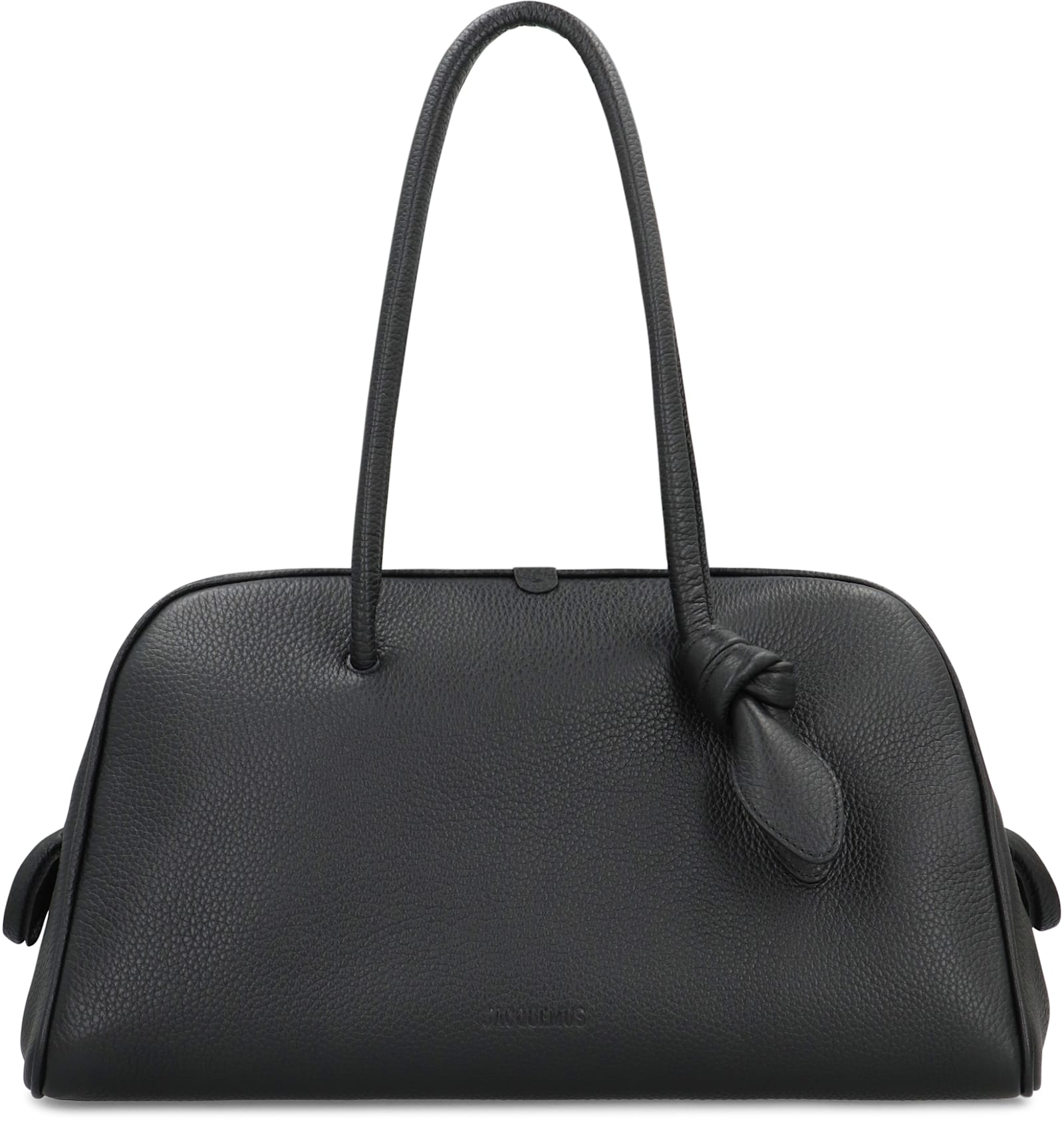 Jacquemus Bowling Bag Leather Tourism - Black
