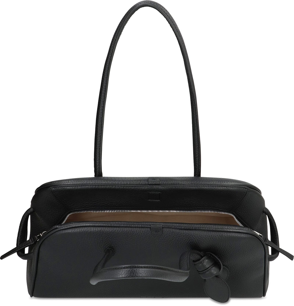 Jacquemus Bowling Bag Leather Tourism - Black
