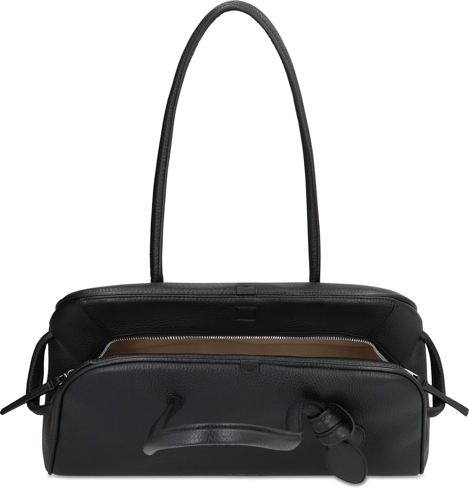 Jacquemus Bowling Bag Leather Tourism - Black