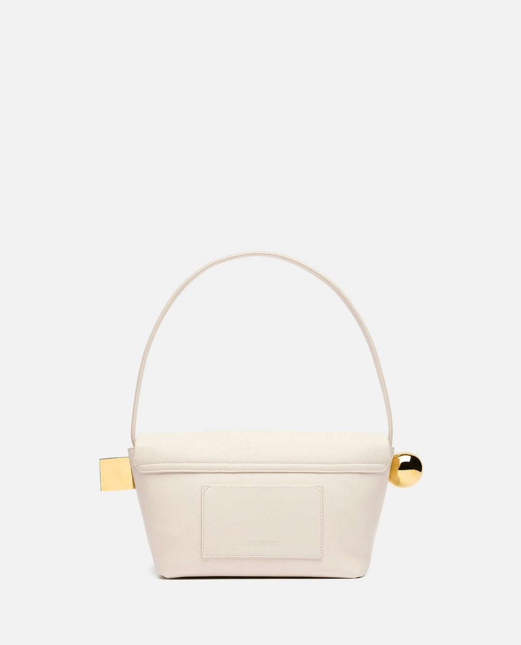 Jacquemus Le Rond Carre Leather Shoulder Bag - White
