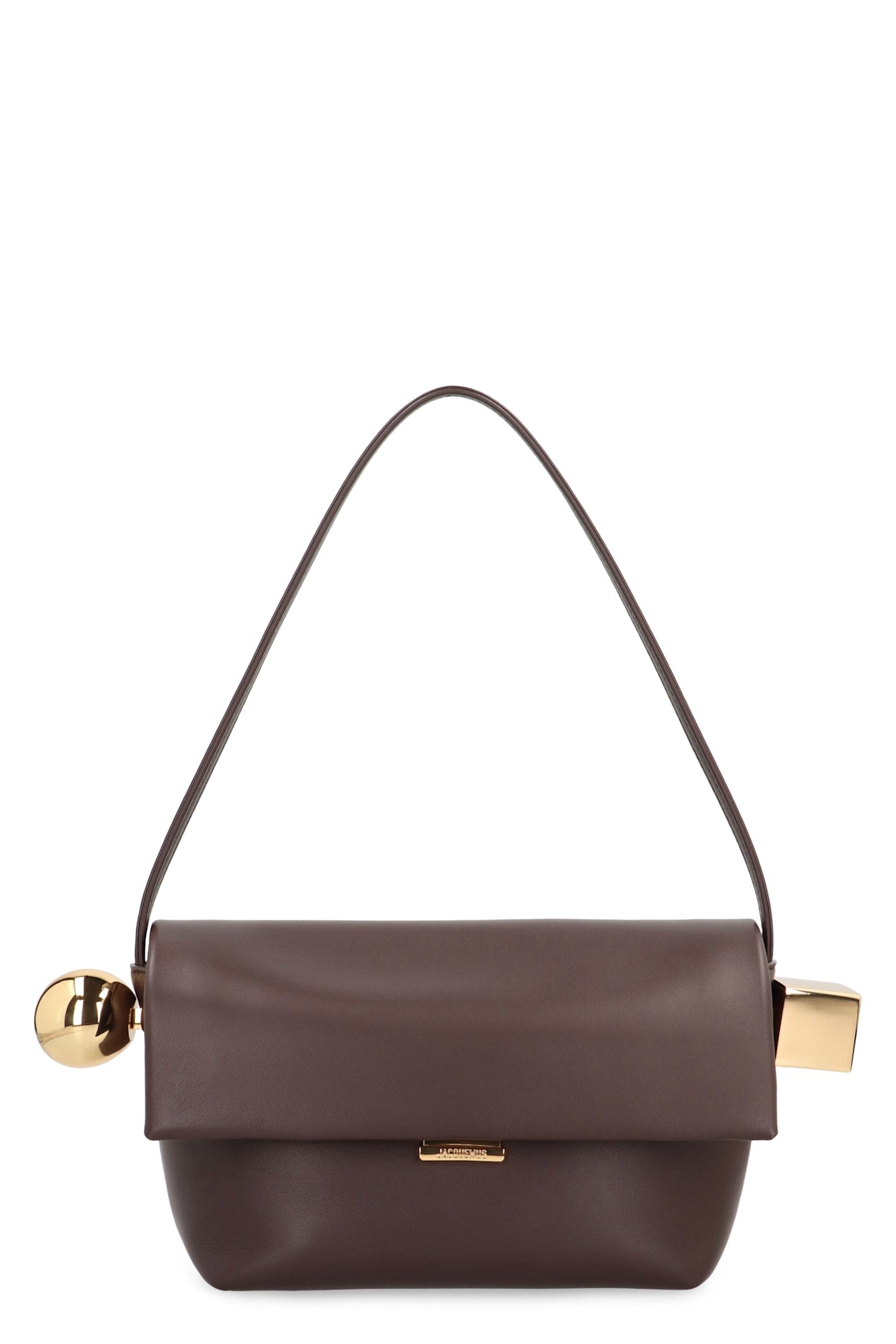 Jacquemus Rond Carr Leather Crossbody Bag - Brown