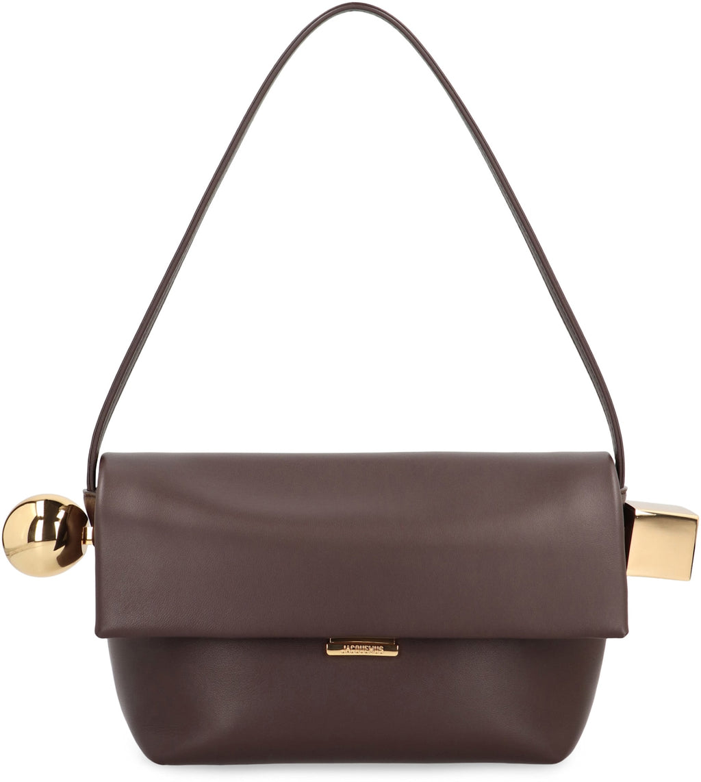 Jacquemus Rond Carr Leather Crossbody Bag - Brown