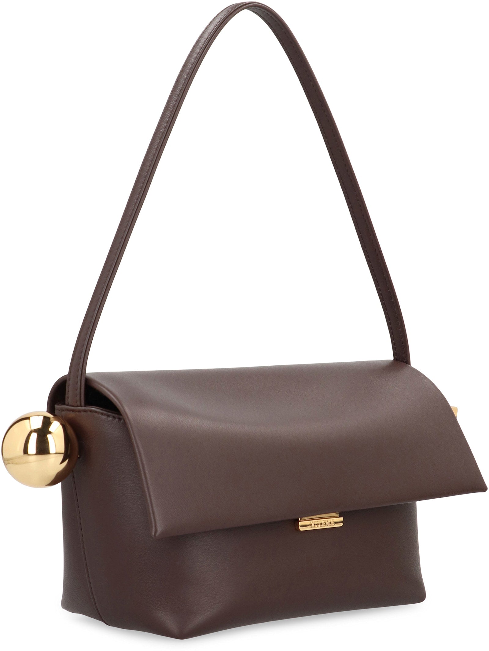 Jacquemus Rond Carr Leather Crossbody Bag - Brown