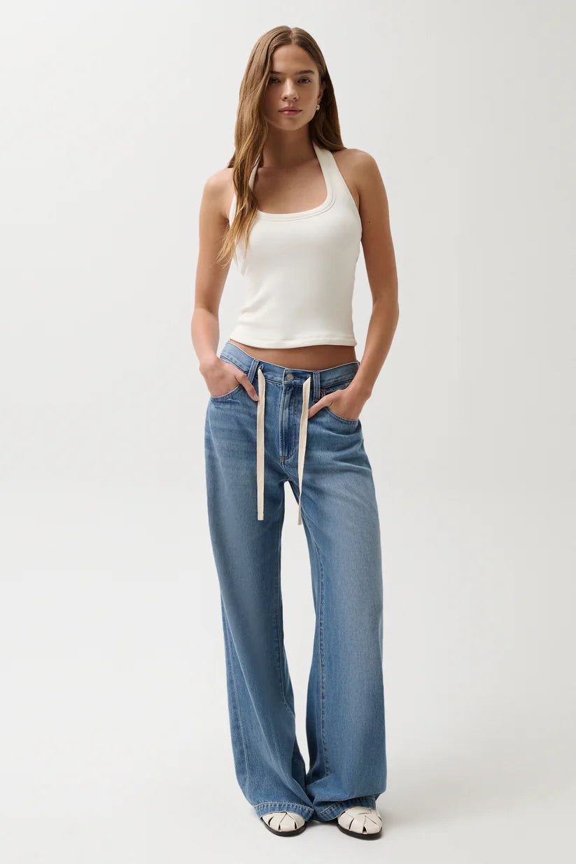 Pistola Jadyn Low Slung Drawcord Palazzo Pants - Expanse