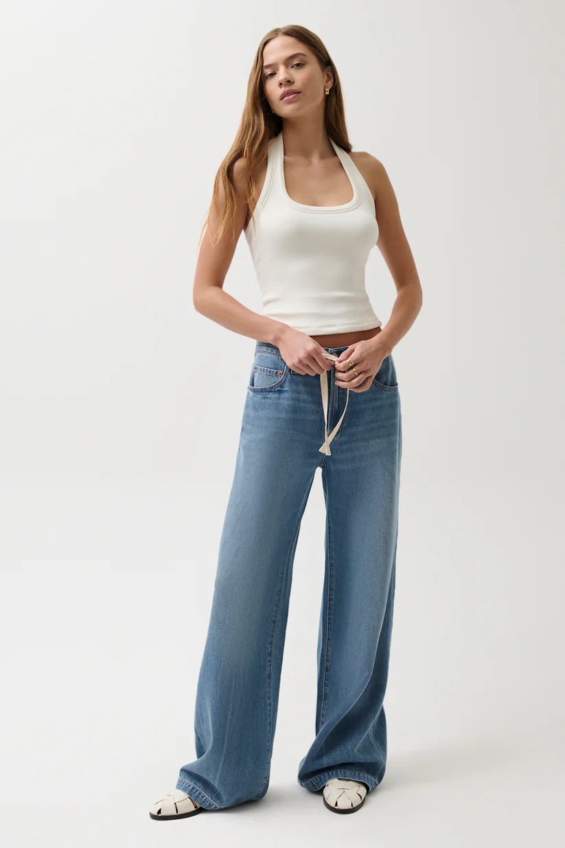 Pistola Jadyn Low Slung Drawcord Palazzo Pants - Expanse